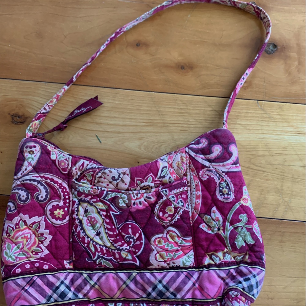 Vera Bradley red and pink small shoulder bag